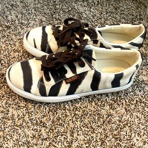 Ralph Lauren zebra print shoes